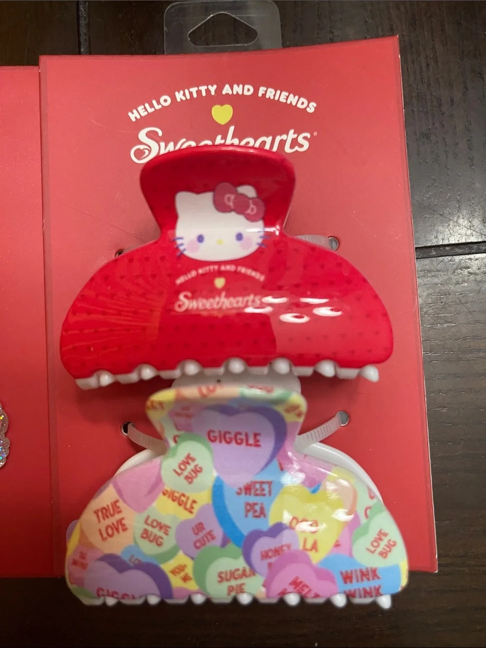 Hello Kitty Hair Clips and Earrings Set
